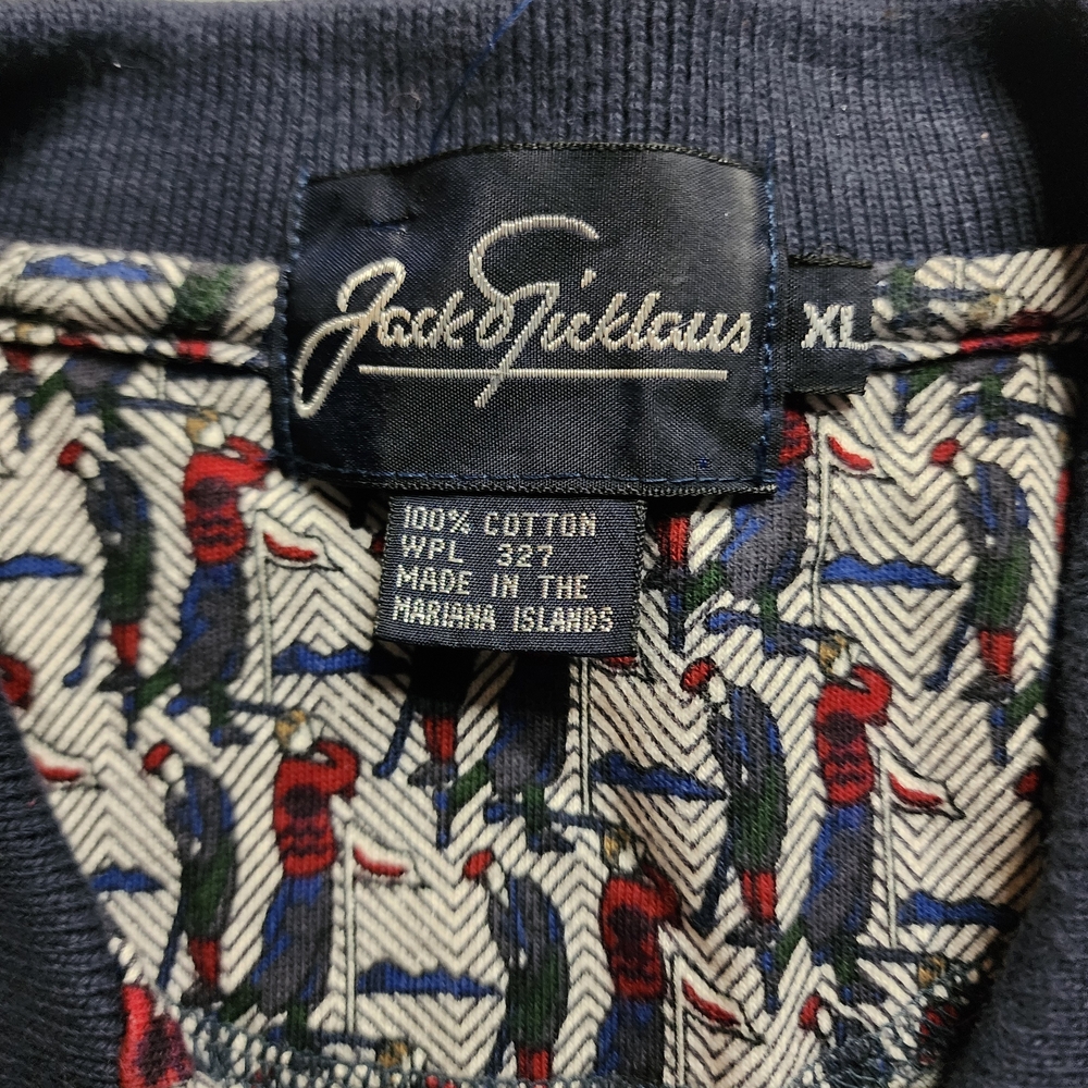 Vintage Jack Nicklaus Golfer Figures Polo Shirt